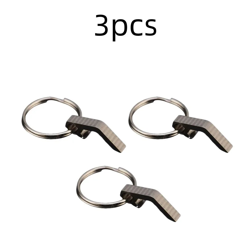 3 styles Portable Mini Bottle Opener Stainless Steel Titanium Alloy Key Ring Carry Easily Bar Tool Kitchen Gadgets