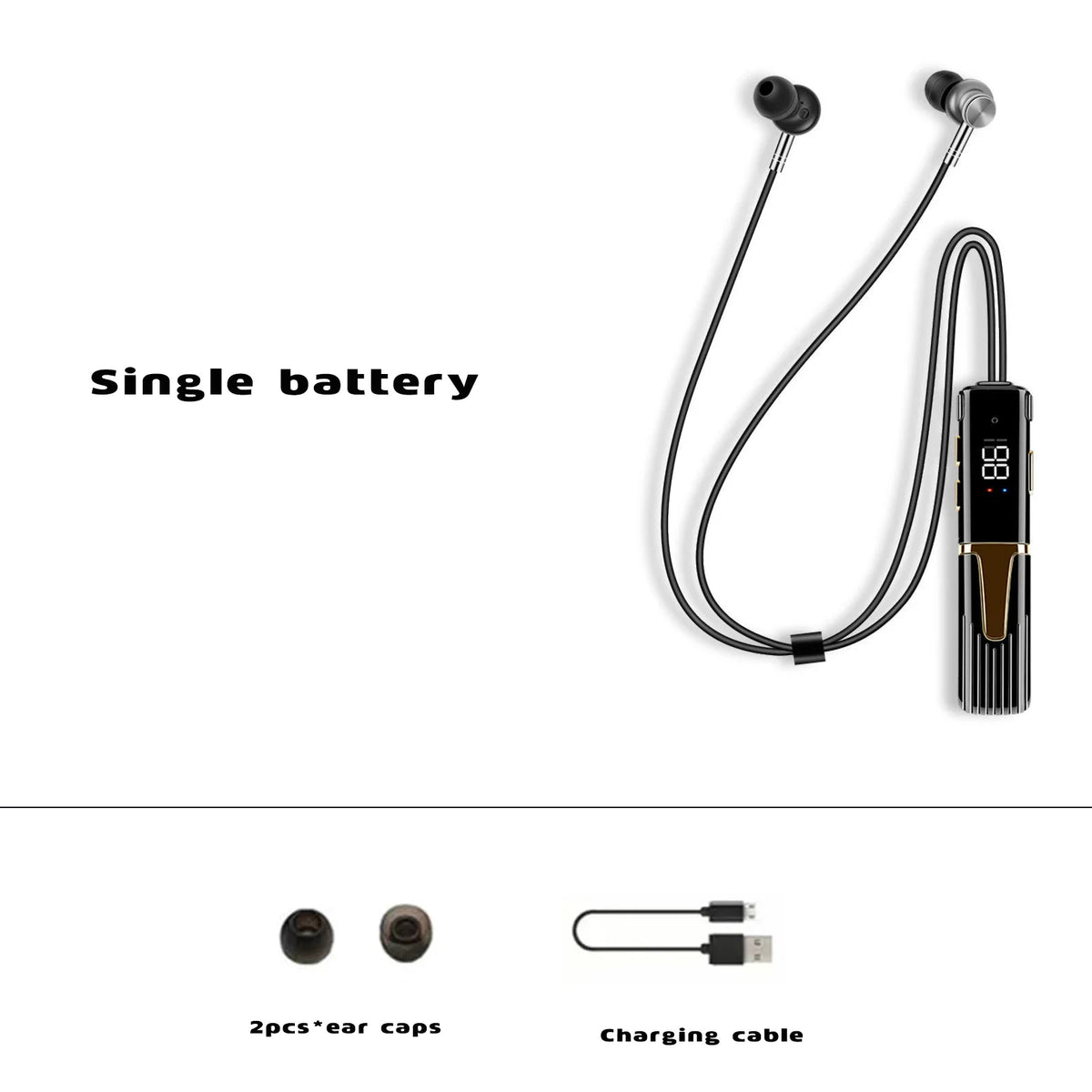 Wireless Headphones Bluetooth Neckband Earphones Big Battery Sport Running TWS Earbuds Waterproof Bluetooth5.2 Headset With Mic