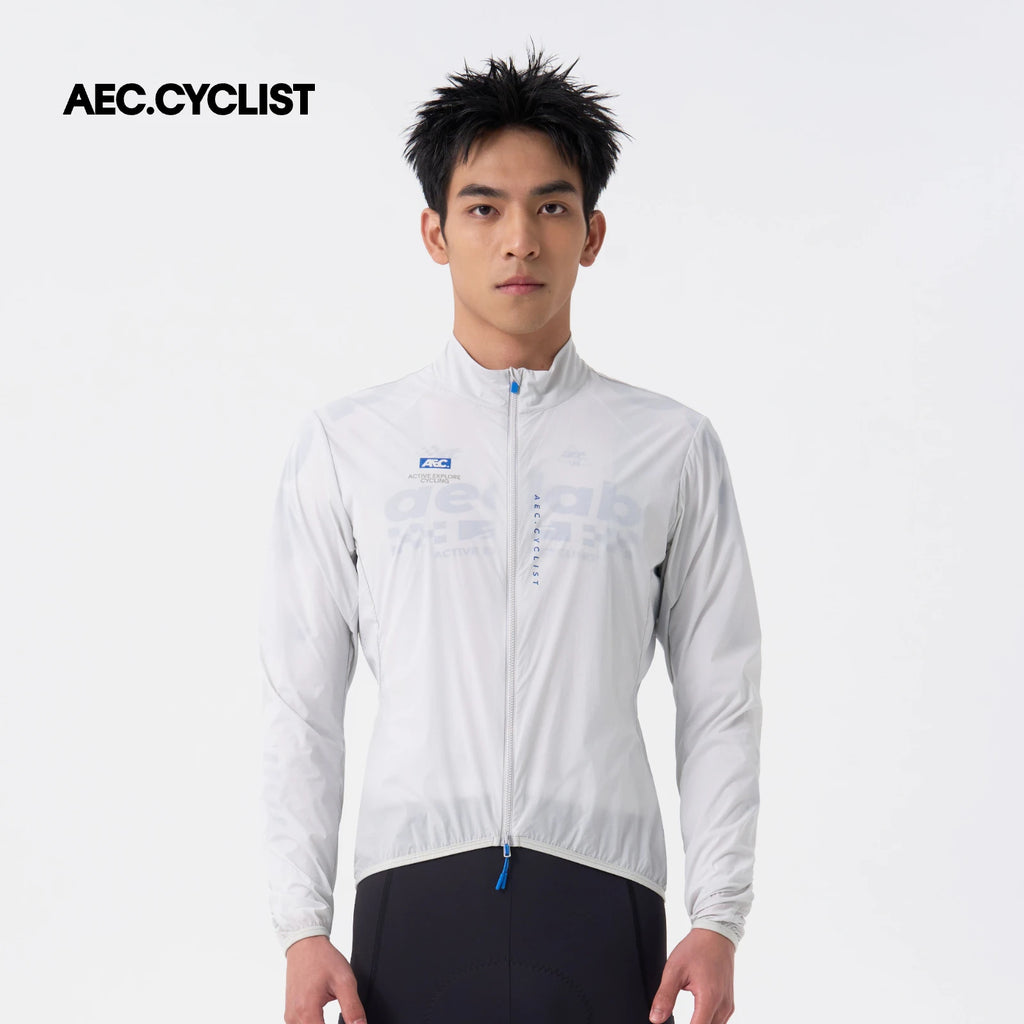 AEC.CYCLIST Windbreaker Cycling Jacket Men Women Ultra Light Quick Dry Cycling Jersey Breathable Bike Coats Zippered Side Pocket