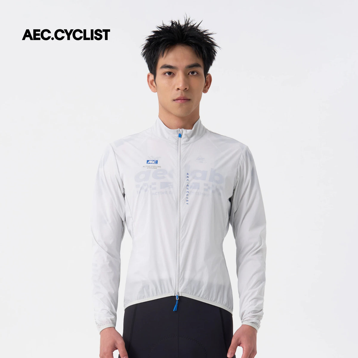 AEC.CYCLIST Windbreaker Cycling Jacket Men Women Ultra Light Quick Dry Cycling Jersey Breathable Bike Coats Zippered Side Pocket