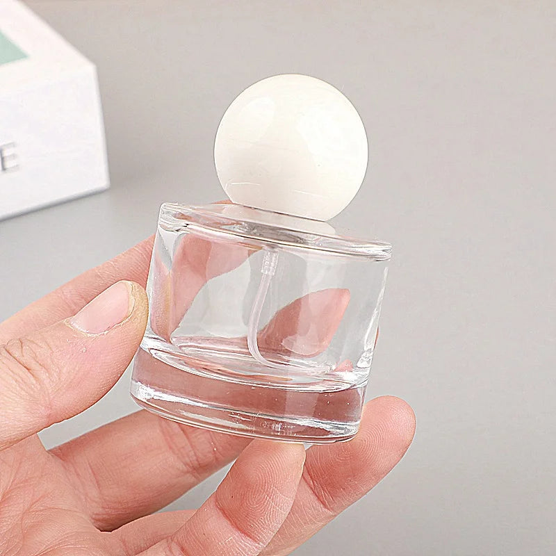 10pcs 30/50ml Empty Clear Glass Spray Bottle Perfume Bottle With Screw Lid Sample Bottle Dispenser Fine Mist Atomizer Portable
