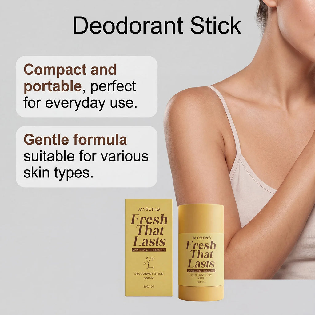 Jaysuing Vanilla Deodorant Antiperspirant Stick 48H Sweat Odor Underarm Body Bad Odor Remove Refresh Portable Dry Antiperspirant