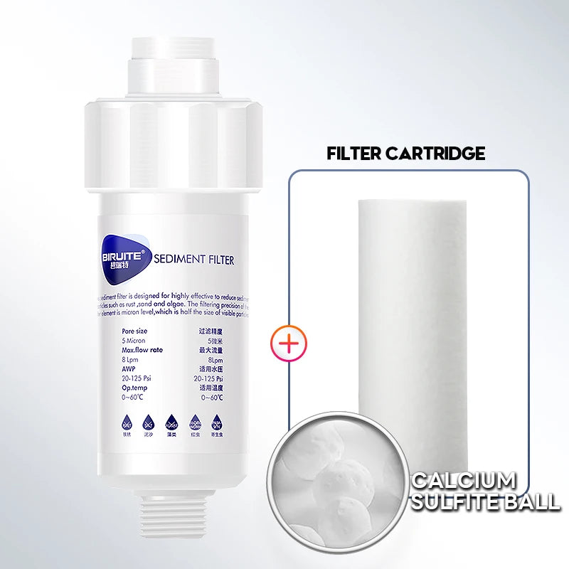 Shower Head Filter,Water Softener, Soft& Improve Hair/ Skin Chlorine Removal,Bathroom Accessories
