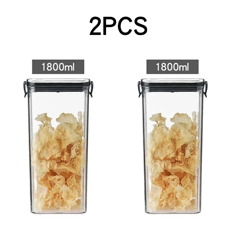 Kitchen Food Storage Containers Organizers for Pantry Fridge Organizer Jars With Lid Plastic Storage Container Spices Boxes