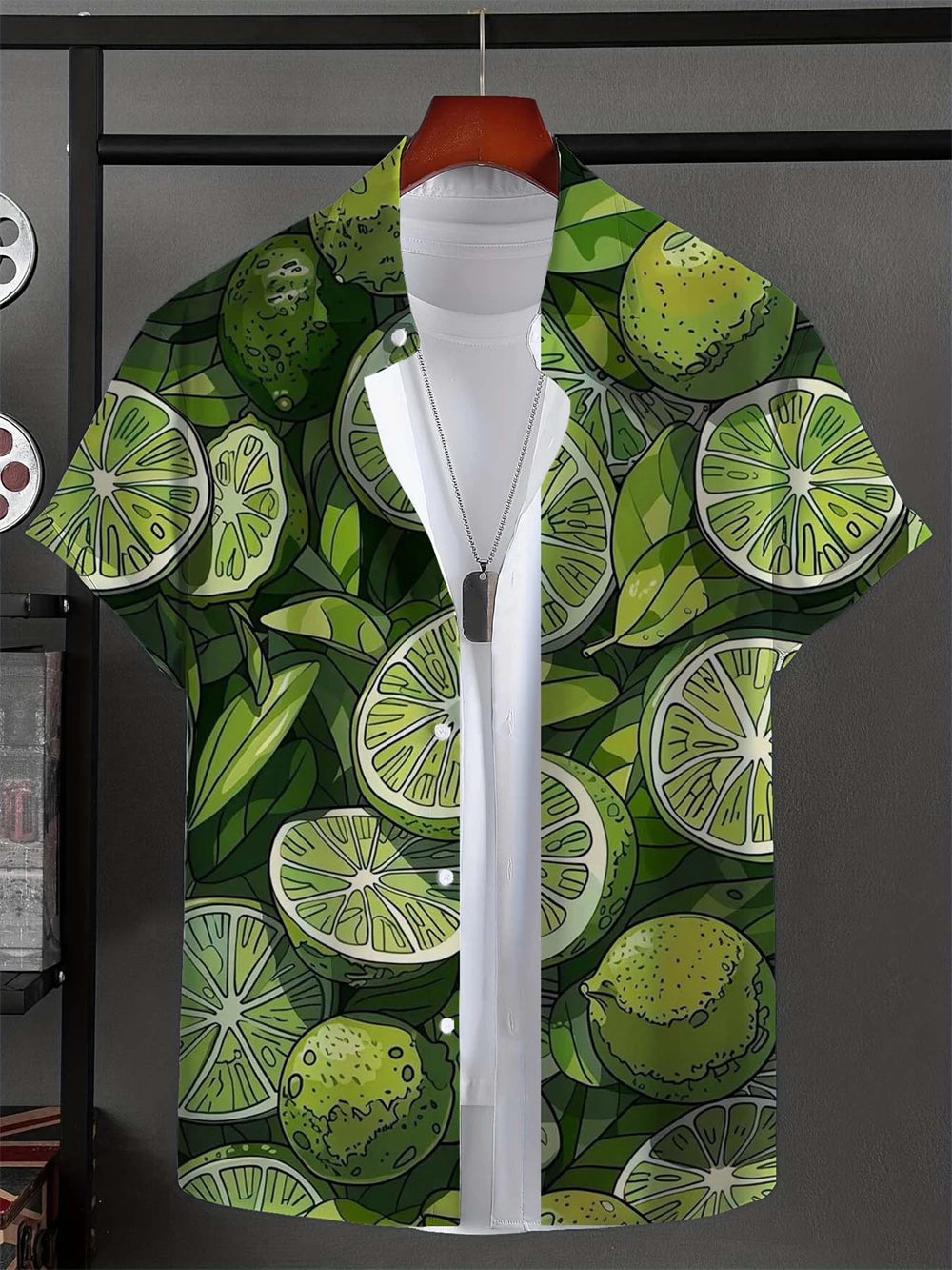 Leaf Tropical Men's Shirt Resort Hawaiian 3D Printed Shirt Outdoor New Vacation Beach Summer Turndown Short Sleeve Hawaii Shirts