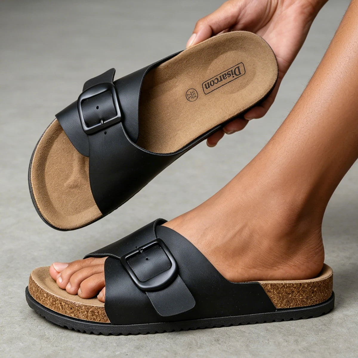 Cross-Strap Single-Strap Slippers for Women, Adjustable Buckle Sandals, Comfortable Flat Shoes for Outdoor Daily Use