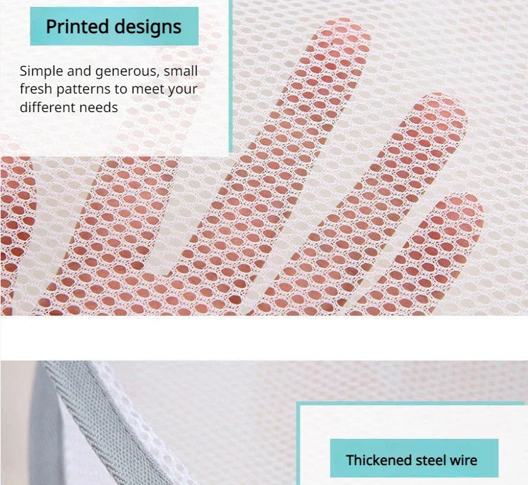 1/2 Layer Clothes Dryer Basket With Hanging Hook Fine Mesh Polyester Household Towels Foldable Baby Sweater Drying Rack For Home