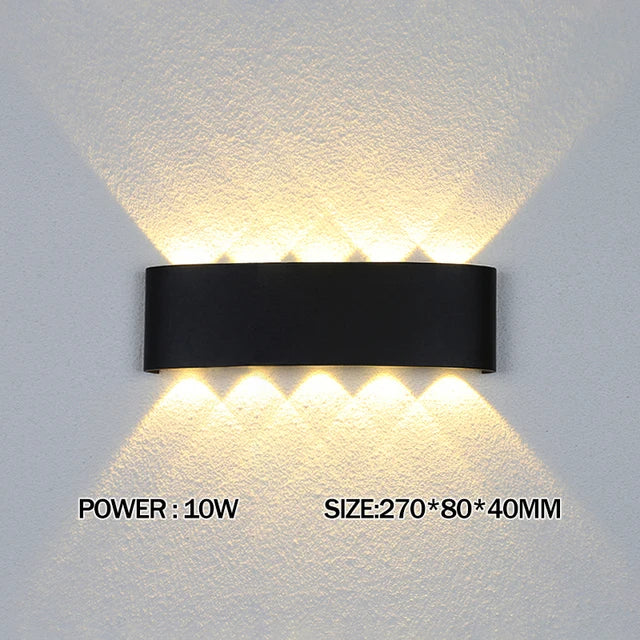 2W 4W 6W 8W 10W 12W LED Wall Light Outdoor Waterproof Modern Nordic style Indoor Wall Lamps Living Room Porch Garden Lamp