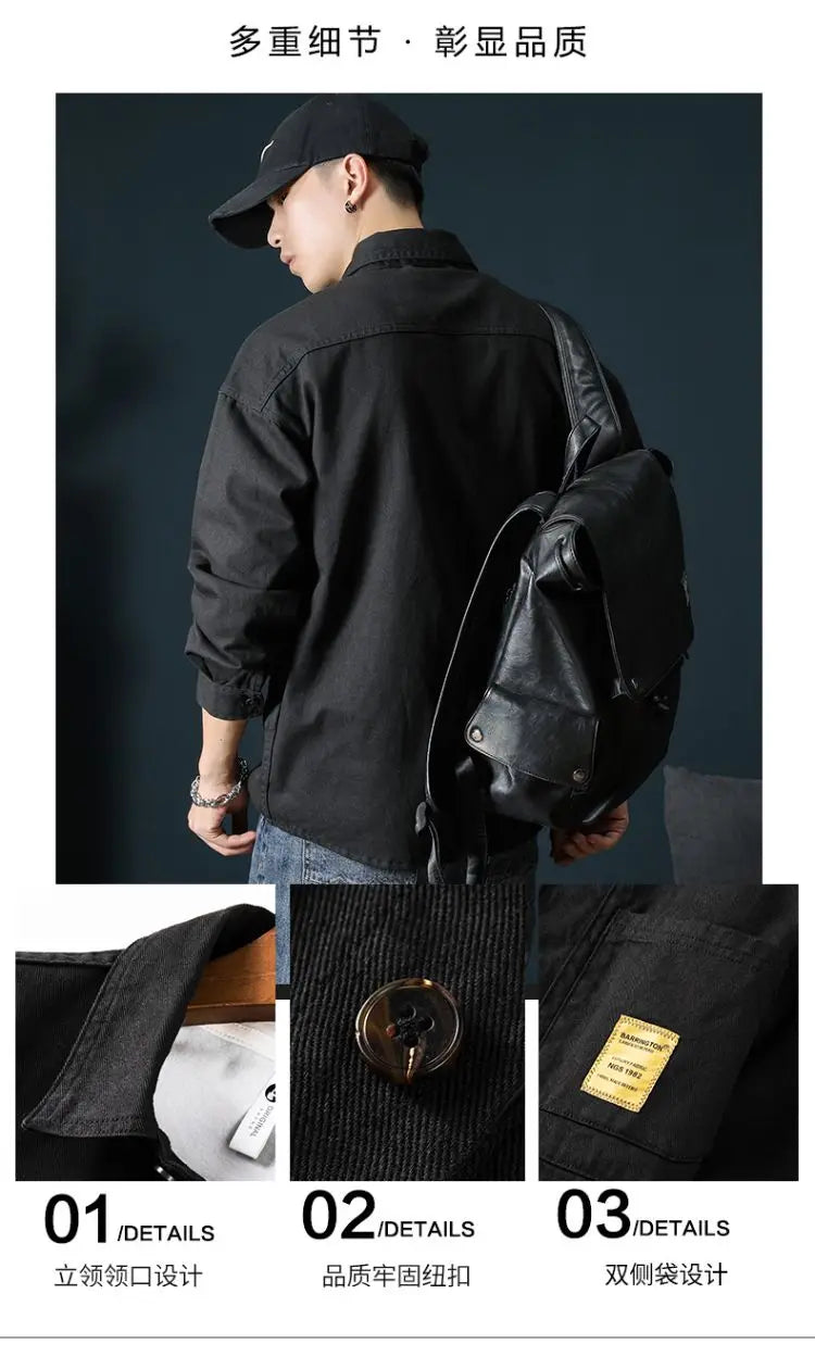 Oversized Men's Long Sleeve 100% Cotton Shirts Male Tops Big Size Fashion Casual Jacket Loose Fit Spring Outwear Plus Large 7XL