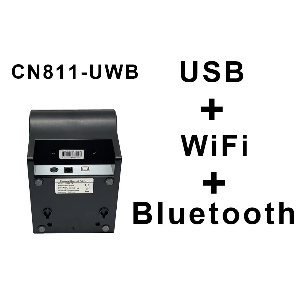 Hot Sale 80mm Thermal POS Receipt Barcode QR Code Printer for Retail Bill Invoice Printing Machine with Cash Drawer