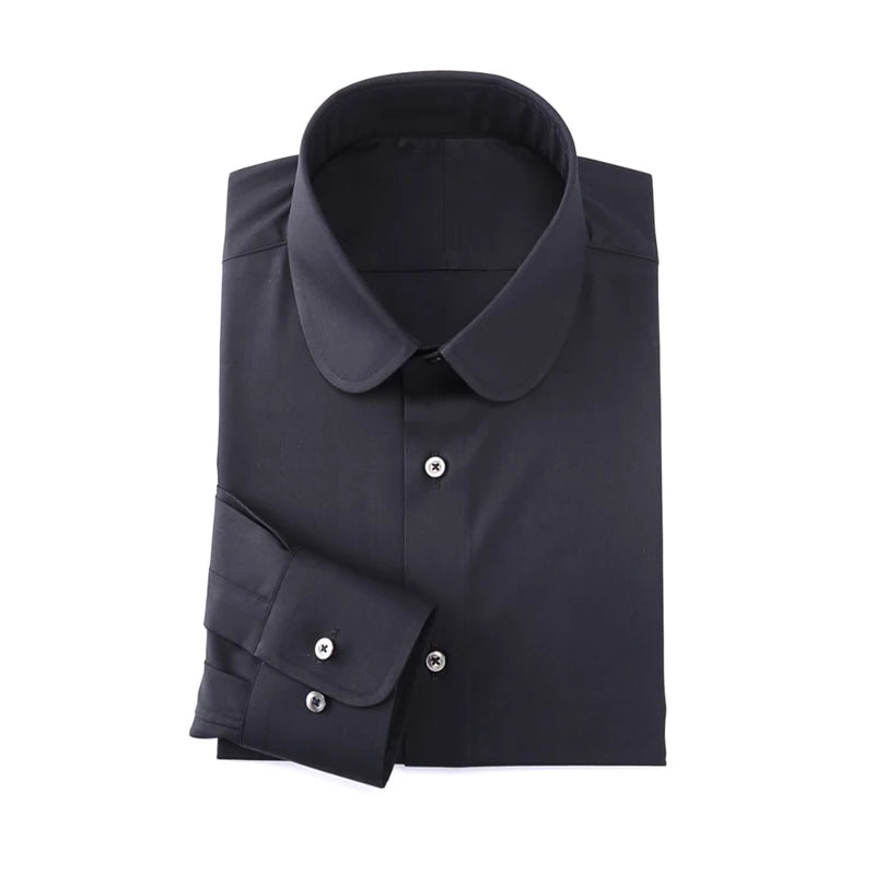 custom men's shirt Eton collar slim-fit business gentleman suit mens formal shirts