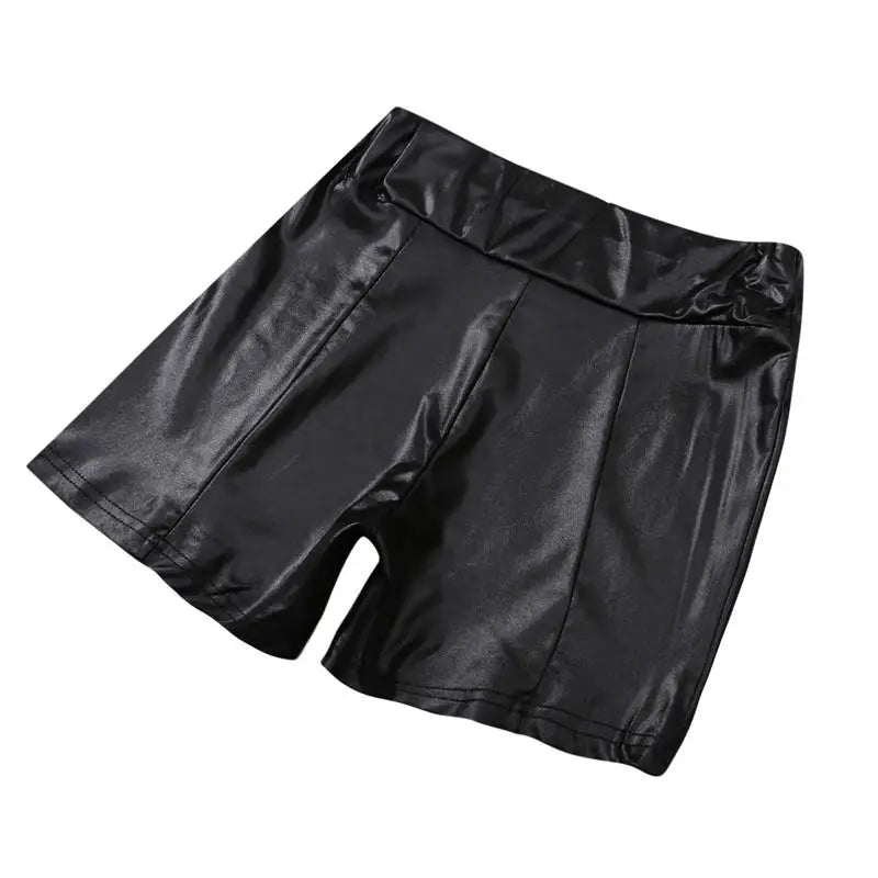 2026 Sexy Womens Shorts Shiny Elastic High Waist Shiny Faux PU Leather Short Pants Slim Hot Dance Clubwear Mini Shorts