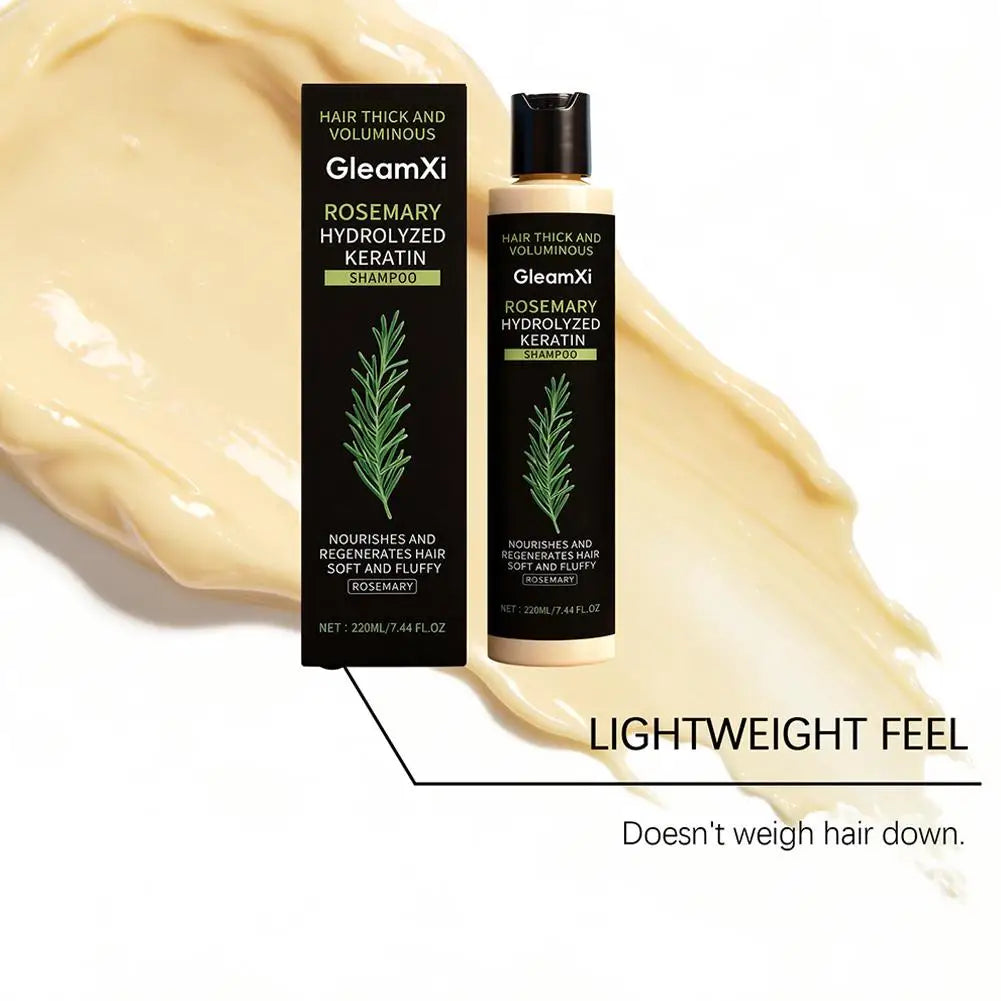 2PCS Rosemary Hair Shampoo Volumizing and Thickening Strengthening and Oil Control Nourishes and Repairs Hair Oil Adds Volume