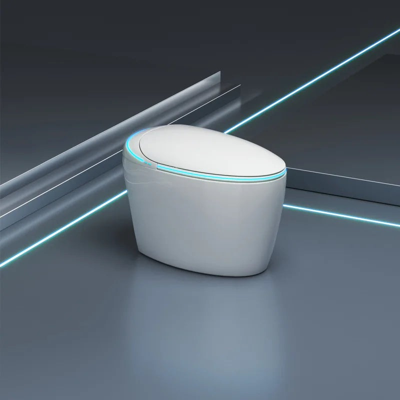 Fully automatic smart toilet integrated with built-in foam shield siphon type no water pressure limit toilet