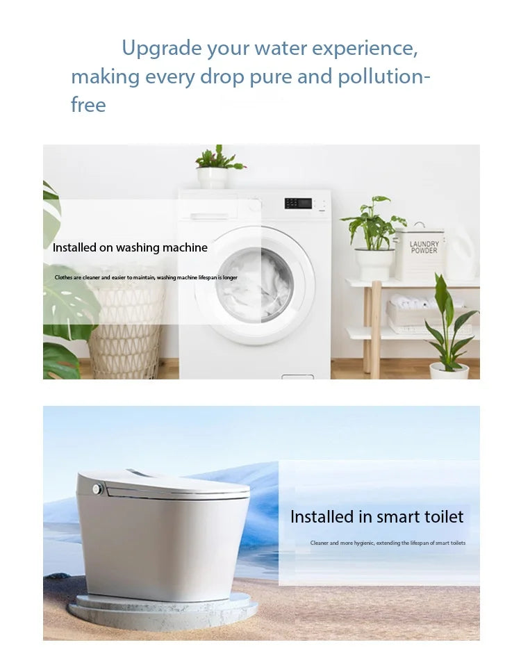 Household Water Purifier Pre Filter For Shower Washing Machine Toilet Explosion Proof Tap Water Chlorine Removal