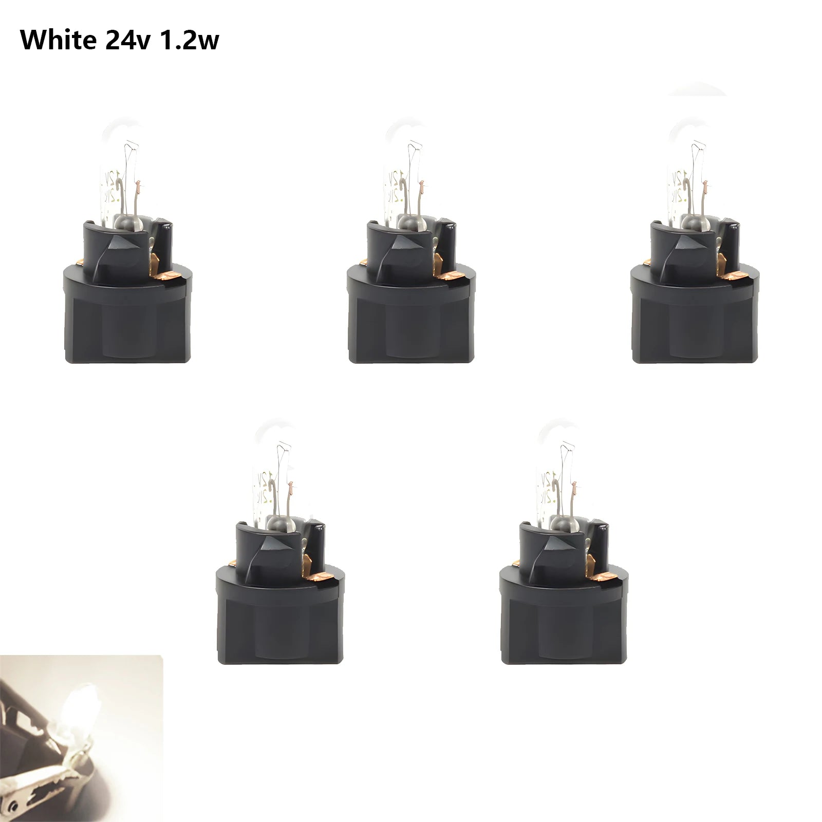 5Pcs T5 SMD LED Car Light Automobiles Light-Emitting Diode Instrument Gauge Dashboard Bulbs Auto Interior Indicator Lamp