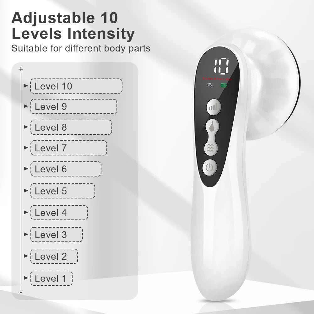 4 Modes Cellulite Massager Body Sculpting Machine Electric Fat Burner Body Slimming Weight Loss Skin Lifting Beauty Care Device