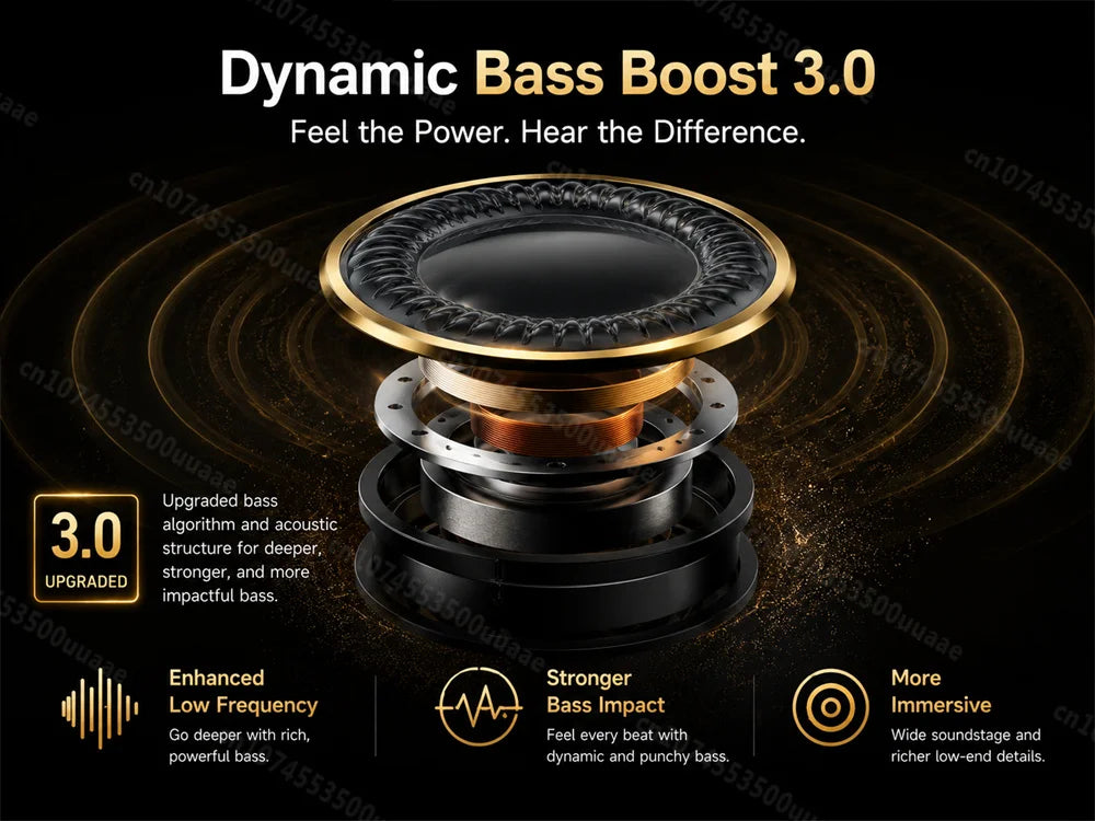 Monster A03 ANC Earbuds Bluetooth 6.0 Active Noise Cancelling Headphones Powerful Deep Bass Sport TWS Wireless Earphone with Mic