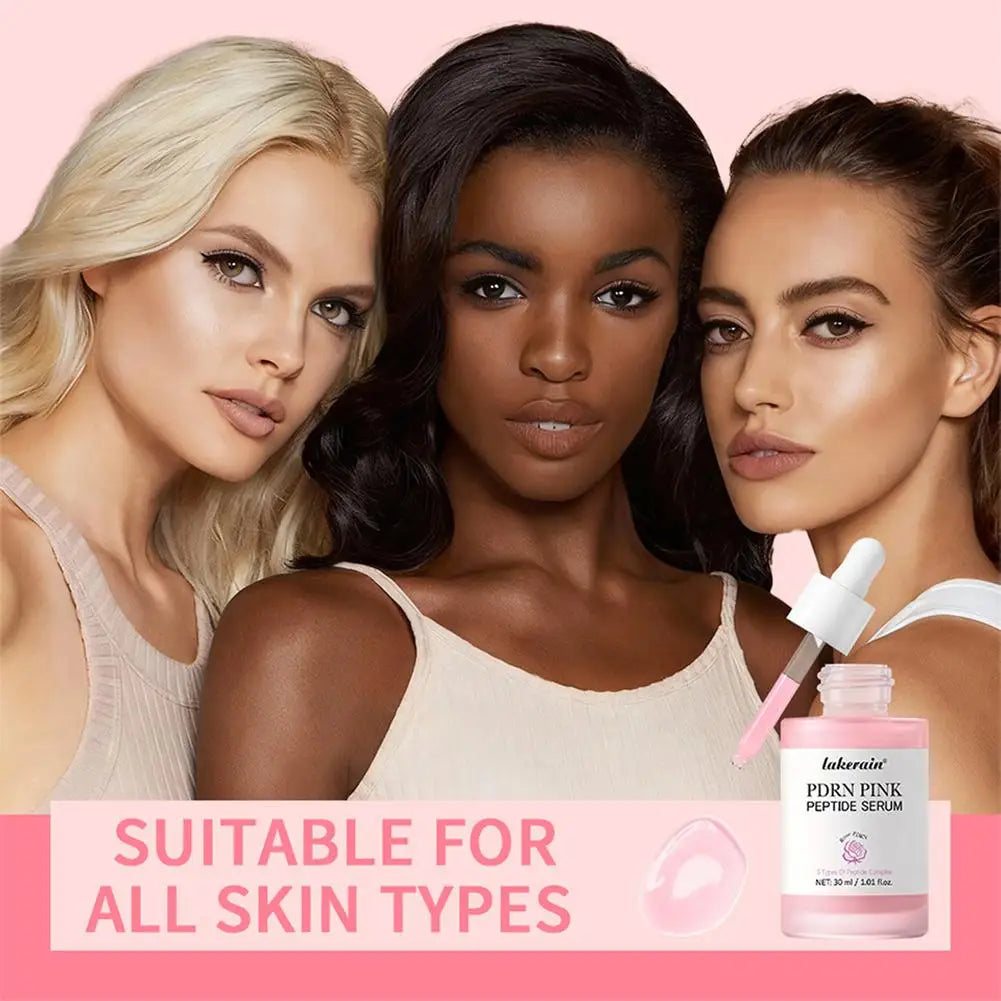 PDRN Pink Peptide Serum, 30ml Glow Skin Peptide Niacinamide Hydrating  Moisturizing Firming,Uneven Skin Tone,Korean Skincare