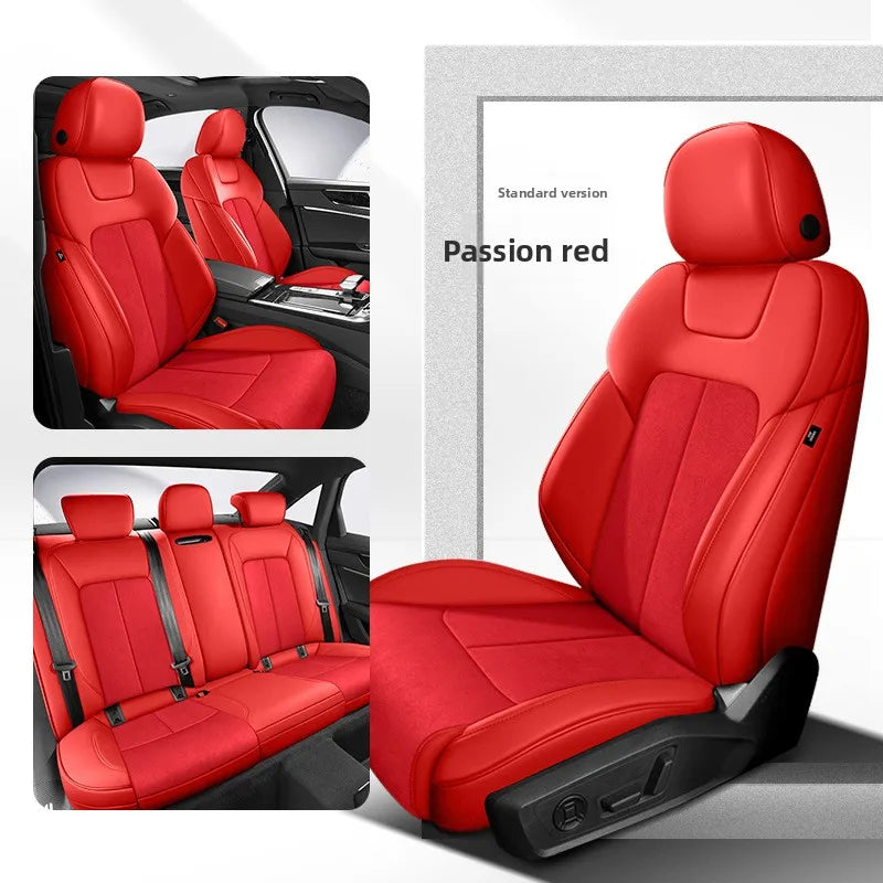 Custom Fit Full Luxury Car Seat Cover Car SUV Full Seat Set Perforated Genuine Leather for Various Models Contact Seller JJ208