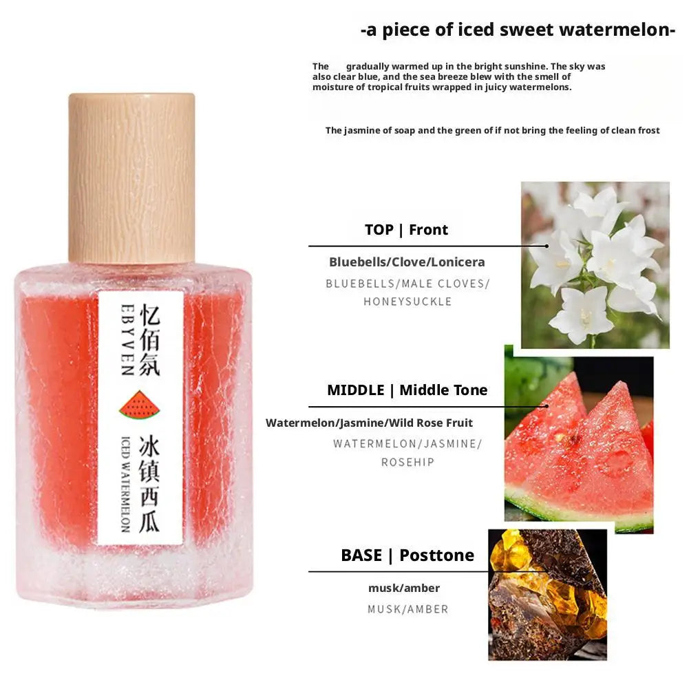 Natural Fruity Unisex Fragrance Sweet Watermelon Peach Litchi Eau De Toilette Fresh Charming Refreshing Women Scent Body Spray
