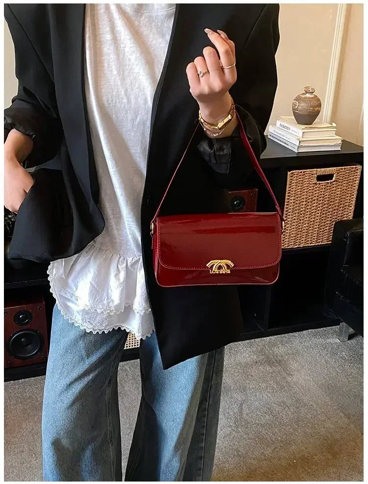 Classic Designer Leather Handbag For Women Crossbody Shoulder Bag Elegant Ladies Tote Purse Luxury Brand