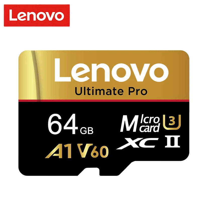 Lenovo Original Class 10 UHS-II Micro SD Card 1TB High Speed A1 V60 Stable Performance TF Flash Cards for Phone Camera Drone