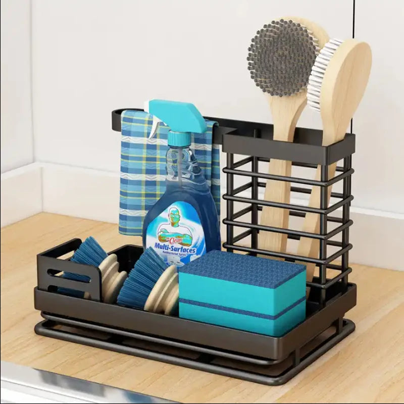 Kitchen Sink Stand Sponge Holder Dish Drainer Organizers Storage Accessories Shelf Storage Organizer Dish Drying Rack Gadgets