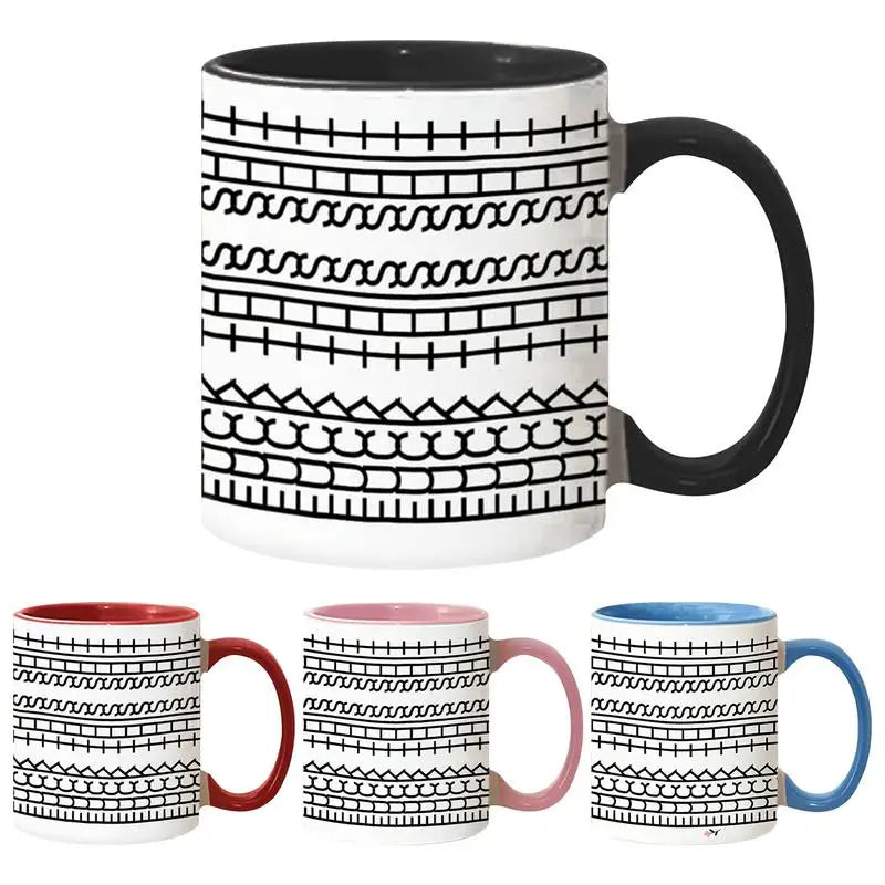 Ceramic Cup Microwave-Safe Coffee Mug Drinking Cup Desktop Ornament for School Study Living Room Daily Use Birthday Kitchen Home