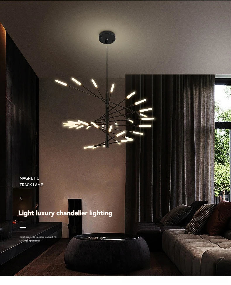 Modern LED Ceiling Pendant Light-modern Dimmable Lighting for Living Room, Kitchen, and Luxury Room Decoration