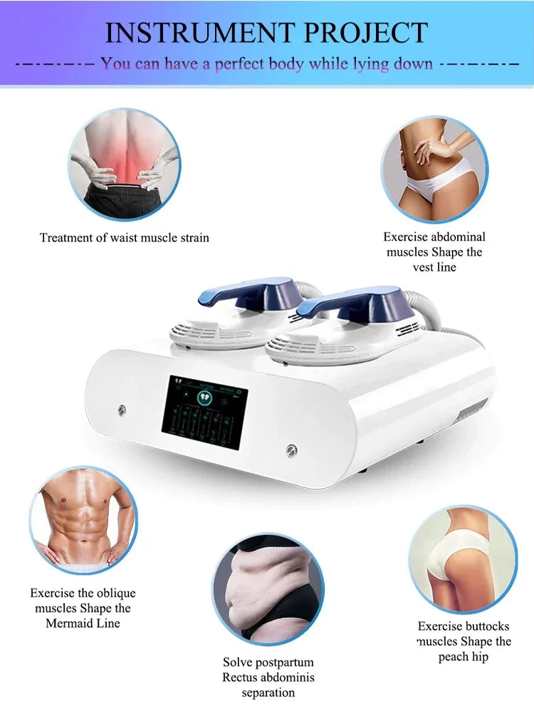 Portable Body Slimming Machine Upgrade 15T Muscle Trainer RF for Home Use 36000 Contractions Session Portable Body Toner for Bel