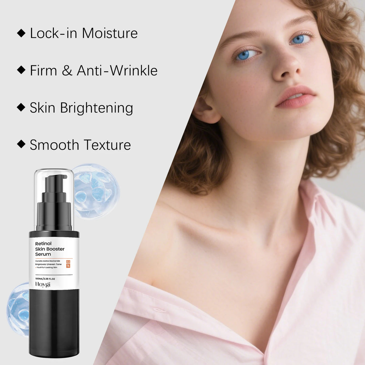 Hoygi Retinol Serum 100ml Face Serum For Fine Lines Wrinkles Dullness Skin Brightening Firming Treatment Korean Skin Care