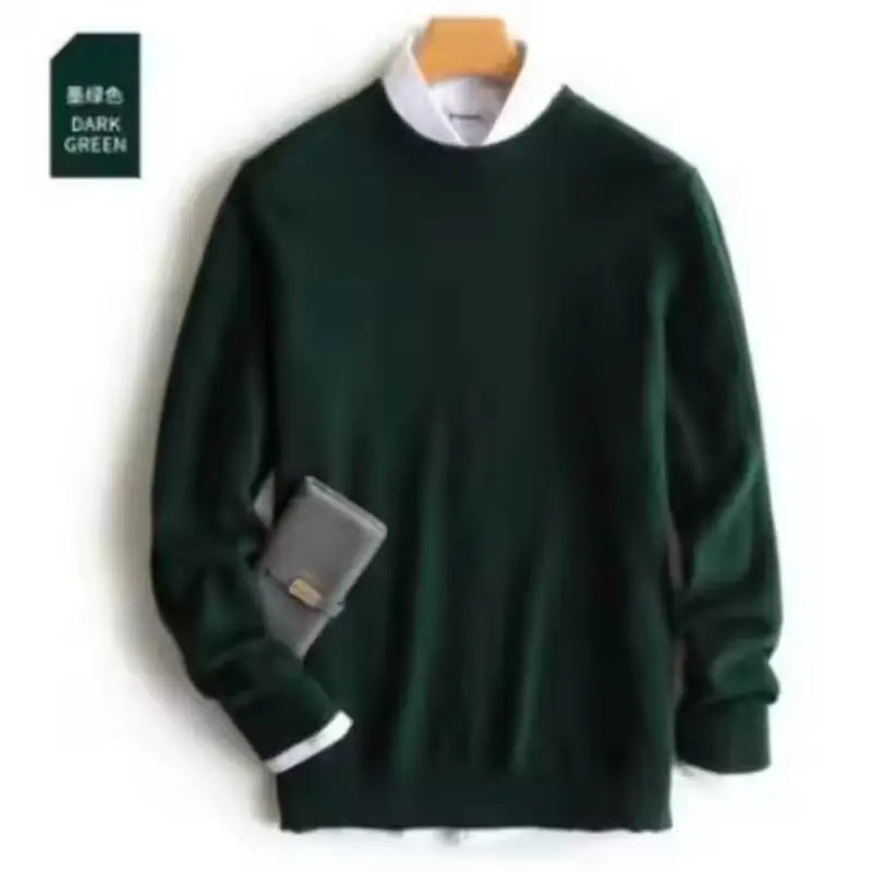 Cashmere Cotton Blended Thick Pullover Men Sweater 2025 Autumn Winter Jersey Hombre Jumper Pull Homme Hiver Knitted Sweaters