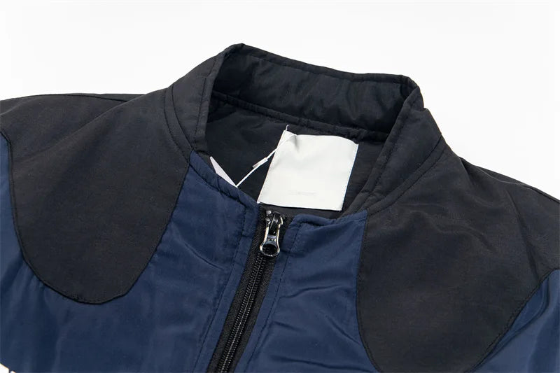 Undermycar POA Racing Suit Multi-color Printed Cotton Jacket VIBE Streetwear V-neck Couple Shoulder-Padded Coat