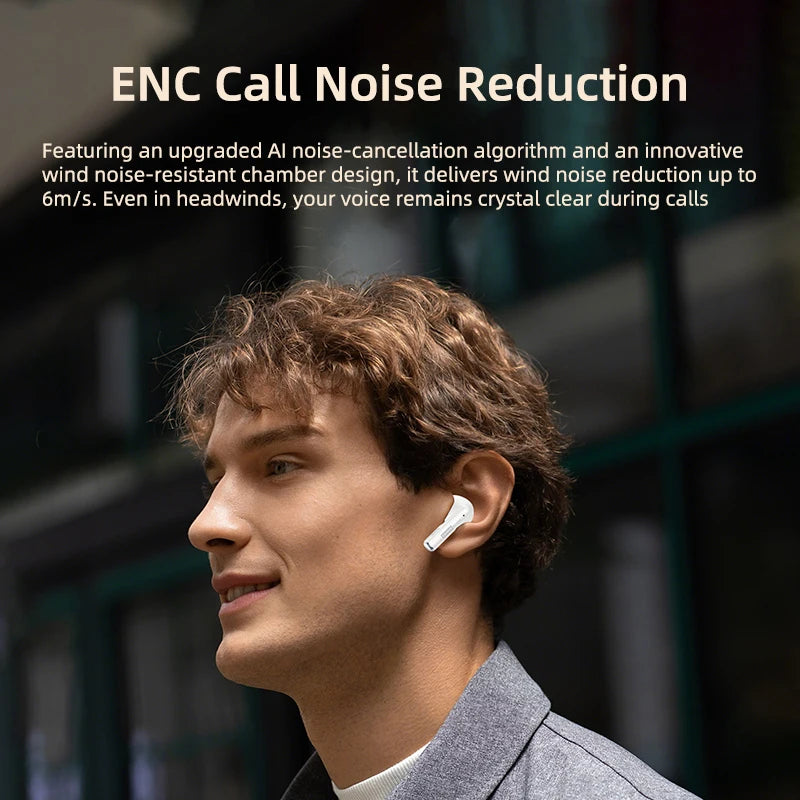 Lenovo LE257 Wireless Bluetooth 6.0 Earphones HiFi Sound ENC Call Noise Reduction TWS Headphones Gaming Sports Headset with Mic