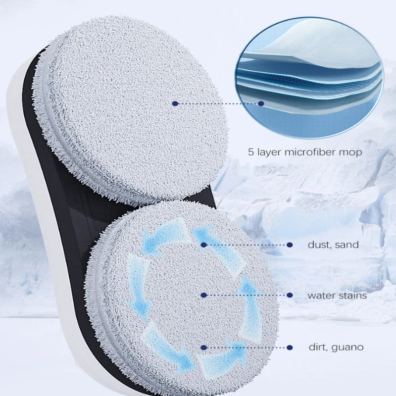 Window Cleaning Robot White Home Automatic No Spray and Water Spray Intelligent Wipe High-rise Large Area Window Clean