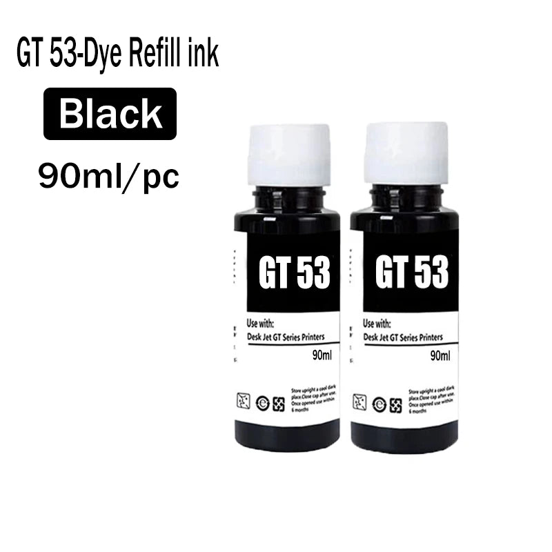 GT-52 GT-53 gt52 gt53 Refill Ink For HP GT5820 GT411 GT582 GT410 518 519 510 531 672 726 755 798 Printer Refill Dye Ink
