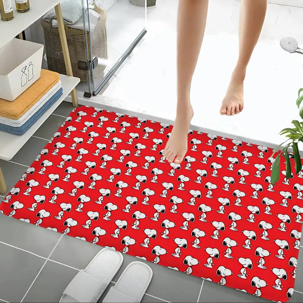 Cute Dog S-Snoopy Kitchen Mat Cheaper Anti-slip Modern Living Room Balcony Printed Modern Home Decor