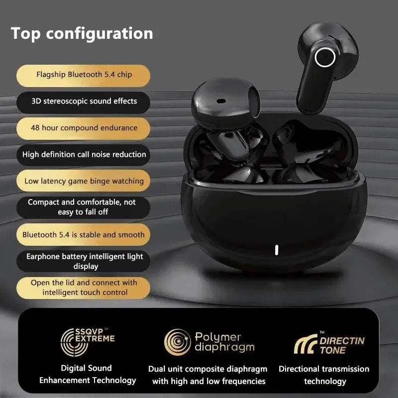 New TWS Mini Comfortable Noise-cancelling True Wireless Bluetooth Headphones With High Sound Quality Bluetooth 5.3 Earphones