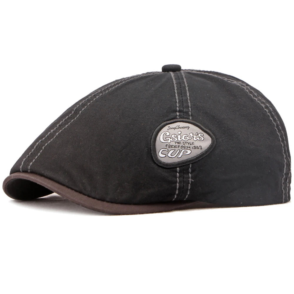 HT4661 Beret Cap Men Women New Spring Summer Sun Hat Octagonal Cap Vintage Beret Hat Adjustable Ivy Flat Cap Male Female Berets