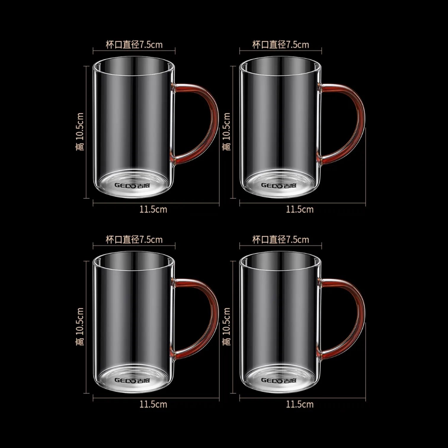 LFGB Certificated Ultra Hard High-borosilicate Glass Kitchen Water Kettle -20℃~150℃ Resistant Beverage Bottle for Family Canteen