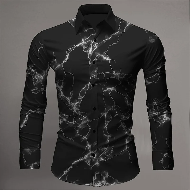 Men's Tops Suit Lapel Splash Paint Shirt Fashion Men's Luxury Casual Sports Light Comfort Soft Designer Design New Style 2027