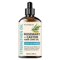 YUITIKUE Rosemary + Castor Strengthening Hair Oil - Daily Use Hair Care Oil with Jojoba & Batana Oil for Hair Growth