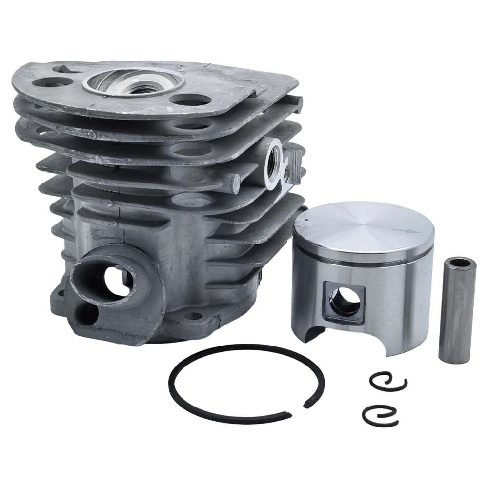 46mm Cylinder Piston Kit For Husqvarna 55 51 with Decompression Valve Intake Boot Gasket Needle Bearing Spark Plug Set Chainsaw