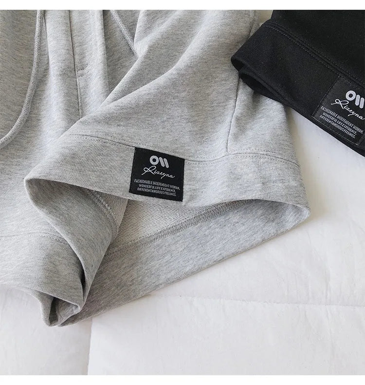New Women High-Waist Wide-Leg Pants Couple's Sports Shorts Student Loose Home Pants Girls Casual Running Shorts Sexy high-waist