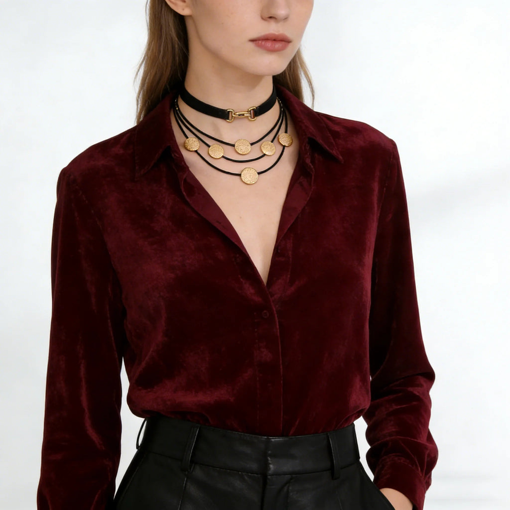 Vintage Neck Chokers Colar Statement Necklace Korean Fashion Jewelry for Women 2023 Suspension Pendants Trending Products New in