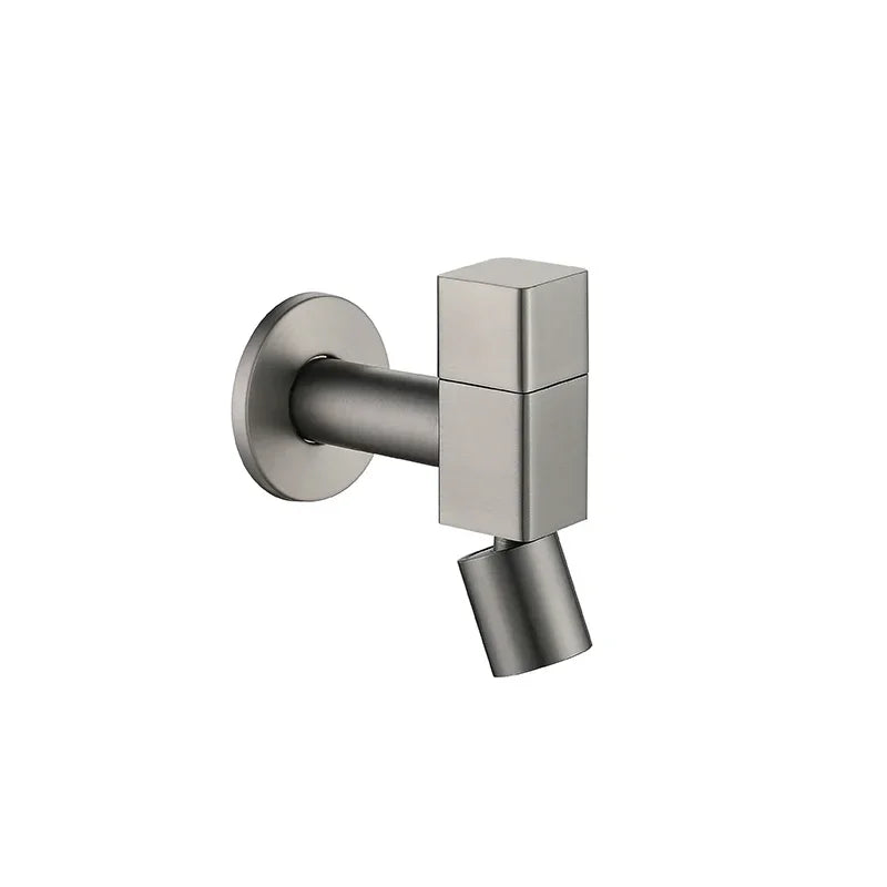 Free Swing Single Cold Faucet Wall Mounted Bathroom Hardware Mop Pool Water Tap with 1/2" Male Connection
