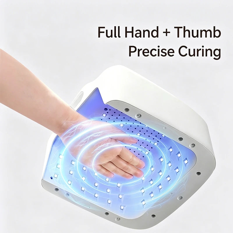 Dual Use Nail Lamp Cordless Manicure Dryer Wireless UV Light 78LEDs Fast Nail Gel Curing Smart Auto Sensor With Single Thumb Nai
