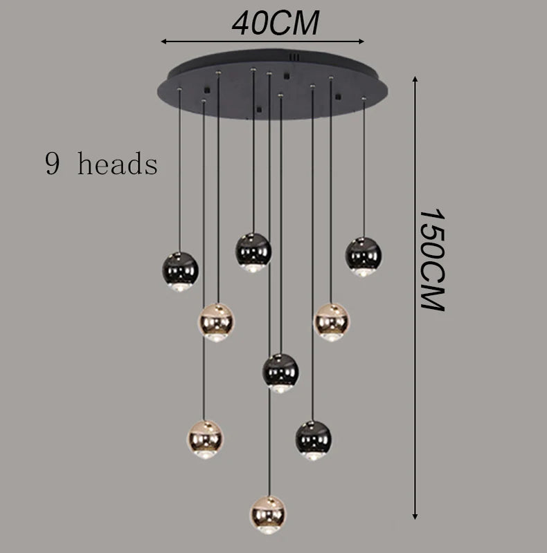 Home Decor Led  Chandeliers Ceiling Lights Pendant Lamps Hanging Light For Living Room Dining Hallway Entrance Indoor Lighting
