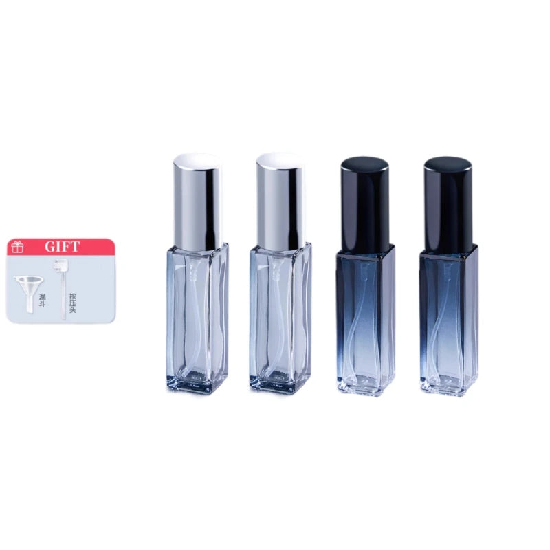 4PCS 10/20ml High Quality Perfume Spray Bottle Empty Glass Parfum Atomizer Travel Cosmetic Bottl Sample Vials Refillable Mini